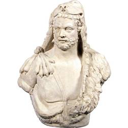 Design Toscano Hercules the Great Greek God of Strength and Heroes Bust White Figurine 81.3cm