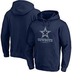 Fanatics Dallas Cowboys Logo Team Lockup Fitted Pullover Hoodie