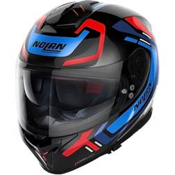 Nolan N80-8 Ally N-Com, Integralhelm Schwarz/Blau/Dunkelblau/Rot
