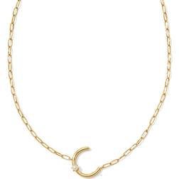 Kendra Scott Letter C Short Pendant Necklace - Gold/Pearl