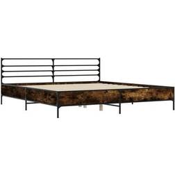 vidaXL Engineered Wood /Metal Sengeramme 180x200cm