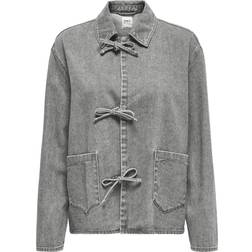 Only Onlthille Denim Jacket - Medium Grey Denim