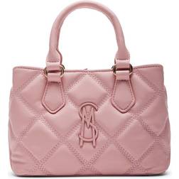 Steve Madden Bmickey Logo Plaque Satchel Bag - Blush