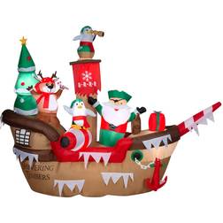 Gemmy Inflatable Decorations Giant Christmas Pirate Ship