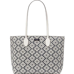 Kate Spade Flower Jacquard Bleecker Large Tote - Charcoal Grey Multi