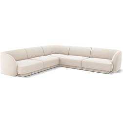 Micadoni Home Miley Light Beige Sofa 260cm 5-Sitzer