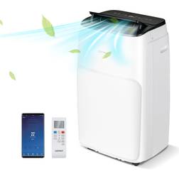 Costway 12000 BTU Portable Air Conditioner with Smart App Control White