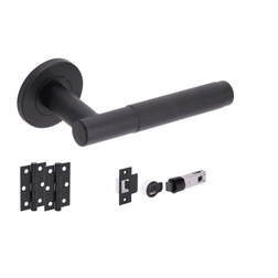 Leader Knurled Round Rose Door Handle