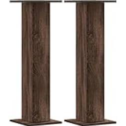 vidaXL Højtalerstativer 2 Stk 30 x 30 x 95 cm Konstrueret Træ Brun Egetræ