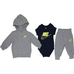 Nike Futura Hoodie Bodysuit & Joggers Set - Carbon Heather (56I553-GEH)