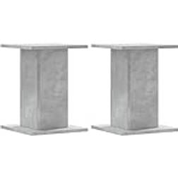 vidaXL Speaker Stands 2 pcs Concrete Grey