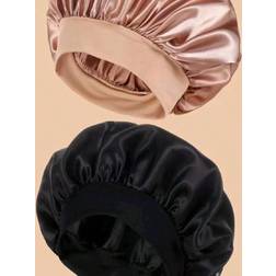 Shein Silk Bonnet For Hair Bonnets Soft Elastic Band Silk Sleep