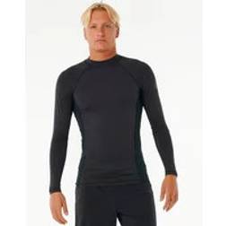 Rip Curl Ripcurl Men's Rip Curl Mens Dawn Patrol UPF Perf Long Sleeve Rash Vest Black