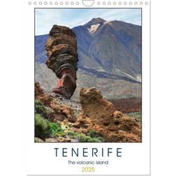 Calvendo Tenerife The Volcanic Island A4 Portrait Wall Calendar 2025