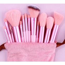 Shein 13pcs Portable Makeup Brush Set For Blush, Eyeshadow And Other Cosmetics Application