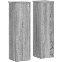 vidaXL Plant Stand 2pcs Grey Sonoma Engineered Wood