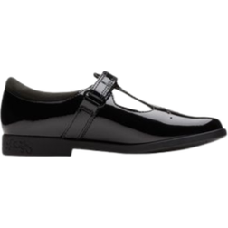 Clarks Kid Lock Shine - Black Patent