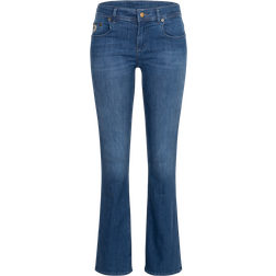 Lois Melrose Leia Teal Mid Rise Flare Jeans - Medium Blue