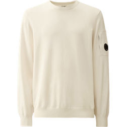 C.P. Company Men's Crepe Crew Neck Jumper - Gauze White