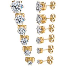 Shein pairsSet RhinestoneDecor Stud Earrings