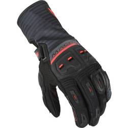 Macna Shellar perforierte Motorrad Handschuhe, schwarz-rot, Größe Unisex