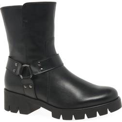 Gabor Buford Womens Biker Boots Colour: Black