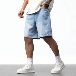 Shein Herren Bermuda Denim Shorts mit Einsatztaschen für den lässigen Look