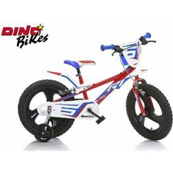 Dino Bikes Kinderfahrrad 816L-06 rot, blau, weiß 16