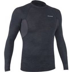 Olaian Tee Shirt anti UV surf top 900 manches longues homme noir