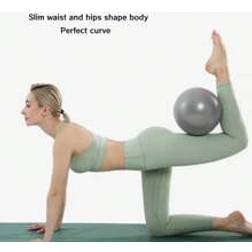 Shein 25cm Matte Anti-Burst Yoga Ball Pilates Small Ball Yoga Wheat Straw Ball Fitness Ball Wheat Tube Ball Yoga Dance Auxiliary Ball