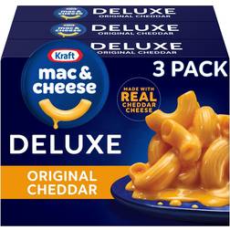 Kraft Deluxe Original Cheddar Mac and Cheese Dinner 42oz/3ct 14oz 3pcs