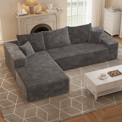 Latitude Run Cloud Gray Sofa 104.3" 2