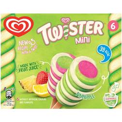 Wall's Twister Pineapple, Lemon-Lime, and Strawberry Mini Ice Cream 5cl 6pack