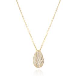 Sif Jakobs Goccia Altro Necklace Guld Vita zirkoner