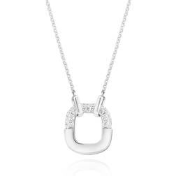 Sif Jakobs Maratea Necklace Silver Vita zirkoner
