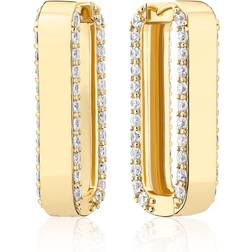 Sif Jakobs Maratea Grande Earrings Guld Vita zirkoner