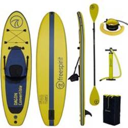Free Spirit Freespirit Dagon 10ft Inflatable Stand-up Paddle Board Package Watersports Yellow