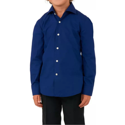 OppoSuits Kid's Button Up Shirt - Navy Royale
