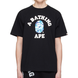 Bape Abc Camo College Tee - Black/Blue