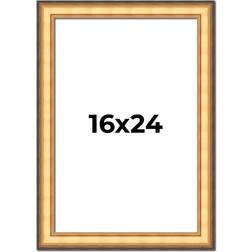 CustomPictureFrames Gold Plein Aire Solid Wood Monza Photo Frame 16x24"