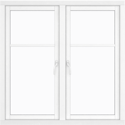 Klarvinduer BH2-41_138 Trä Sidohängt fönster 2-glasfönster 80x45cm