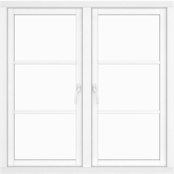 Klarvinduer BH2-6_138 Trä Sidohängt fönster 2-glasfönster 80x60cm