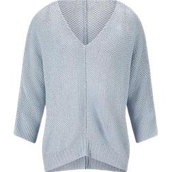 Heine V-Neck Sweater - Light Blue