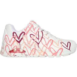 Skechers Uno Spread The Love W - White/Hot Coral