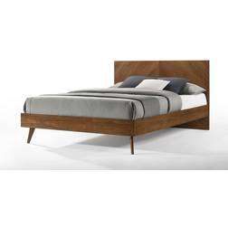 Benjara Nova Rem Chevron Frame Bed