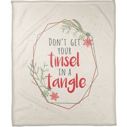 Designs Direct Creative Group Tinsel Tangle Blankets White (152.4x127cm)