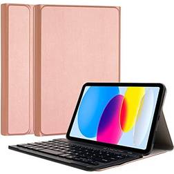 TechGear Rose Gold Keyboard Case iPad Stand Case