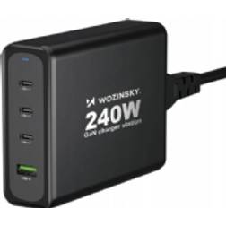 Wozinsky Väggladdare USB-A/3 x USB-C 240W GaN