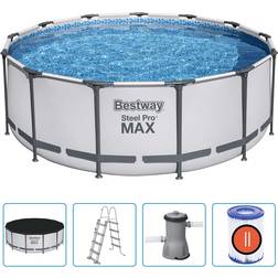 Bestway Round Steel Pro Max Frame Pool Set Ø3.96x1.22m