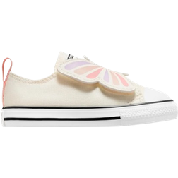 Converse Infant Chuck Taylor All Star Easy on Butterflies Low Top - Egret/Soft Peach/Pink Phase